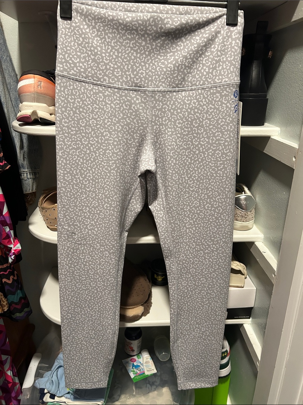 Lululemon Wunder Train High Rise Leopard Leggings 25”